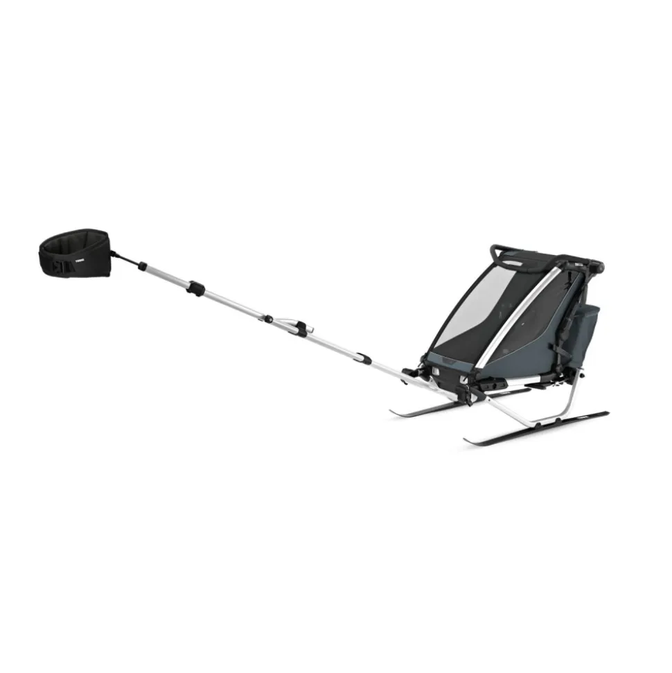 Pack remorque vélo chariot cross 1 dark slate + assise pour nouveau-né infant sling + kit jogging