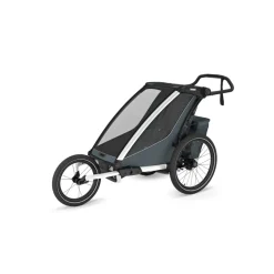 Pack remorque vélo chariot cross 1 dark slate + assise pour nouveau-né infant sling