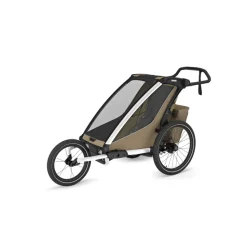 Pack remorque vélo chariot cross 1 faded khaki + assise pour nouveau-né infant sling + kit jogging