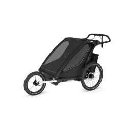 Pack remorque vélo chariot sport 2 places black + kit jogging