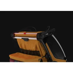 Pack remorque vélo chariot sport 1 place natural gold + kit jogging