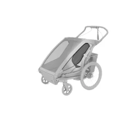 Pack remorque vélo chariot sport 1 black + assise pour nouveau-né infant sling