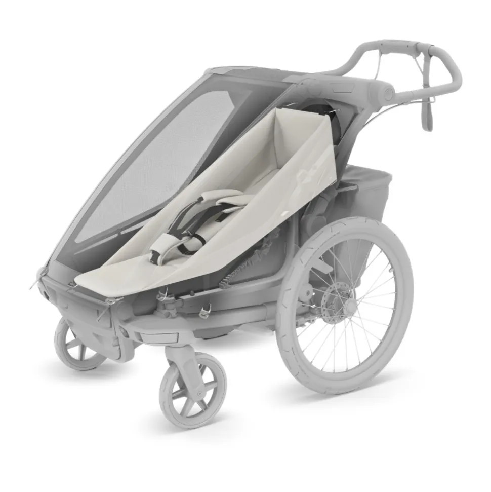 Pack remorque vélo chariot sport 1 natural gold + assise pour nouveau-né infant sling + kit jogging