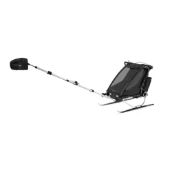 Pack remorque vélo chariot sport 1 place black + kit jogging