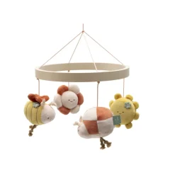 Pack support mobile bébé bois + mobile d’éveil bébé pretty picnic