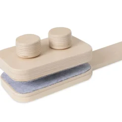 Pack support mobile bébé bois + mobile d’éveil bébé teddy bear wild rose et naturel