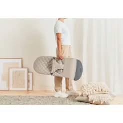 Pack transat bliss tissé matelassage pétale gris sable avec arche de jeux yeux espiègles