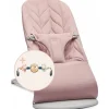 Pack transat bliss tissé matelassage pétale rose avec arche de jeux yeux espiègles