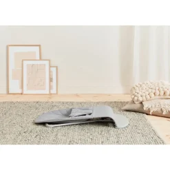Pack transat bliss tissé matelassage pétale gris clair avec arche de jeux yeux espiègles
