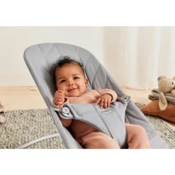 Pack transat bliss tissé matelassage pétale gris clair avec arche de jeux yeux espiègles