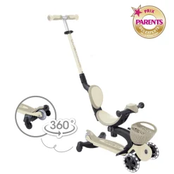 Pack trottinette évolutive go up 360° + casque xxs/xs - sable