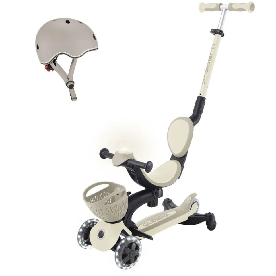 Pack trottinette évolutive go up 360° + casque xxs/xs - sable