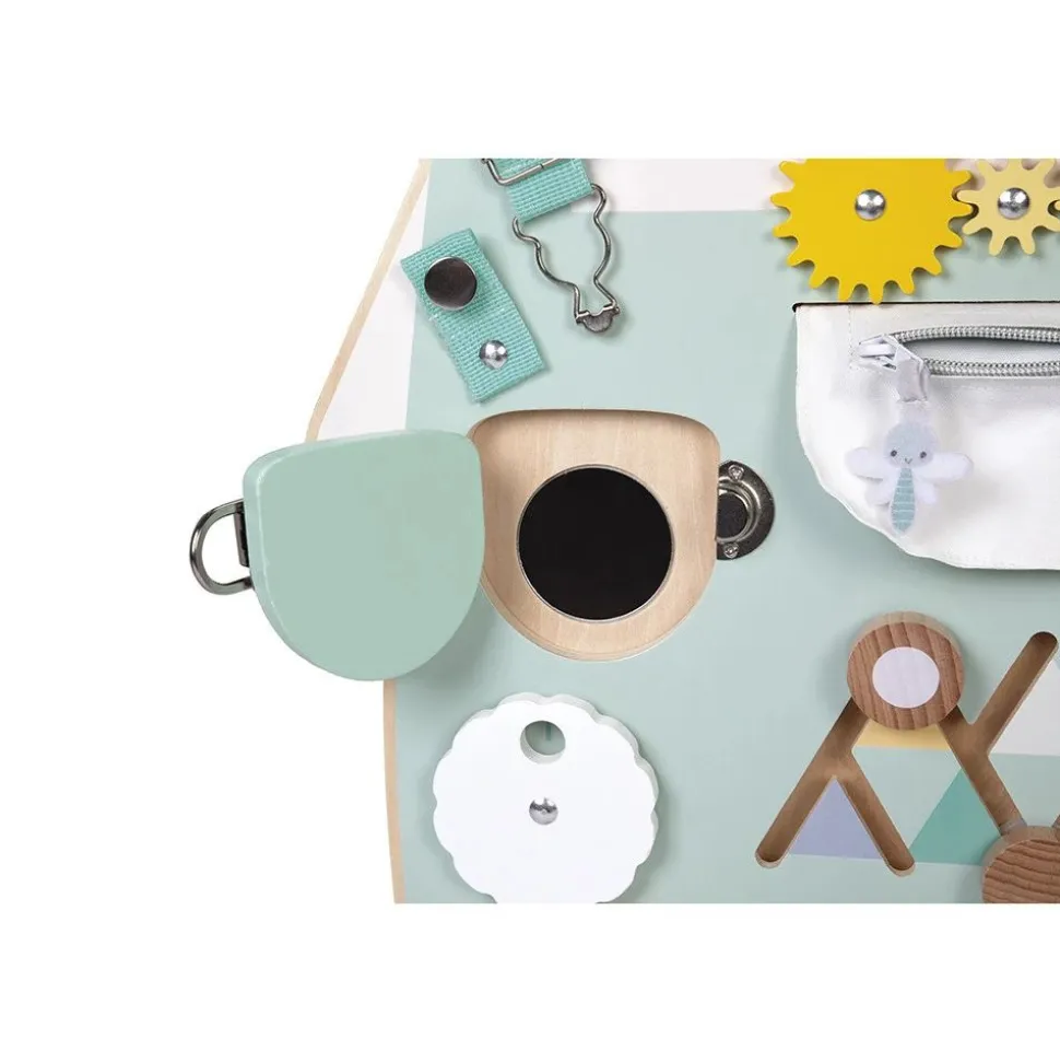 Panneau d'activités en bois busy board ourson pure