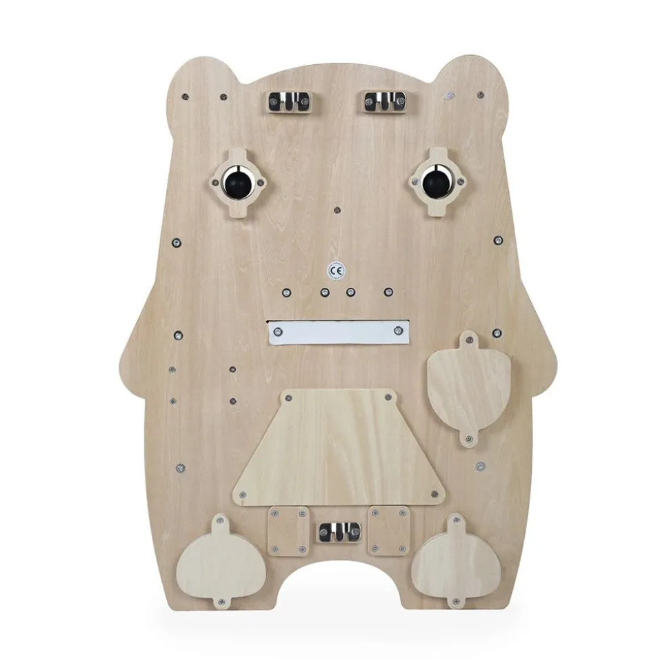 Panneau d'activités en bois busy board ourson pure