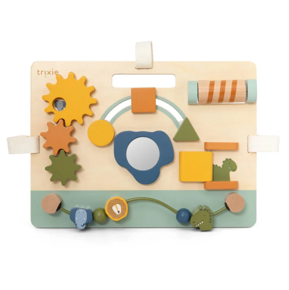 Panneau d'activités en bois - mrs. elephant