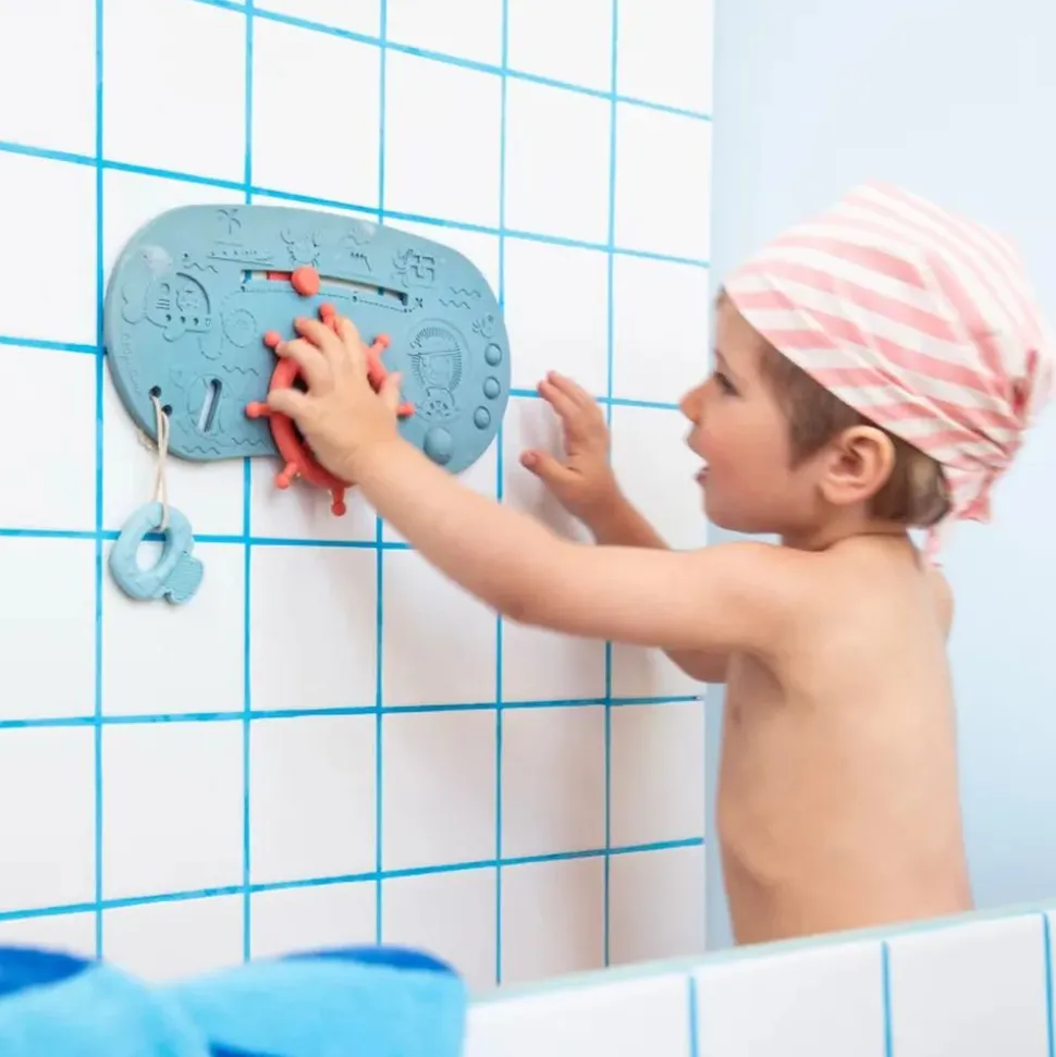 Panneau d'activités pour le bain bateau pirate