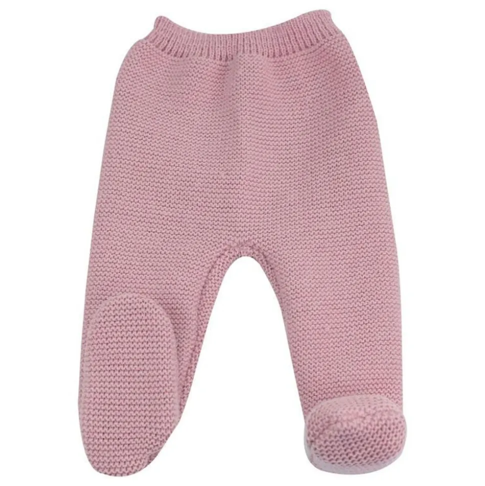 Pantalon maille 0/1 mois rose
