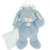 Pantin avec doudou malow - bleu ciel