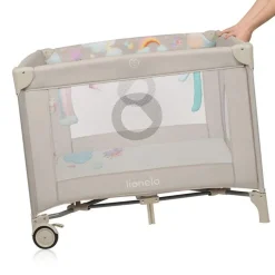 Parc bébé mille plus 100x100 cm pliable avec matelas grey beige