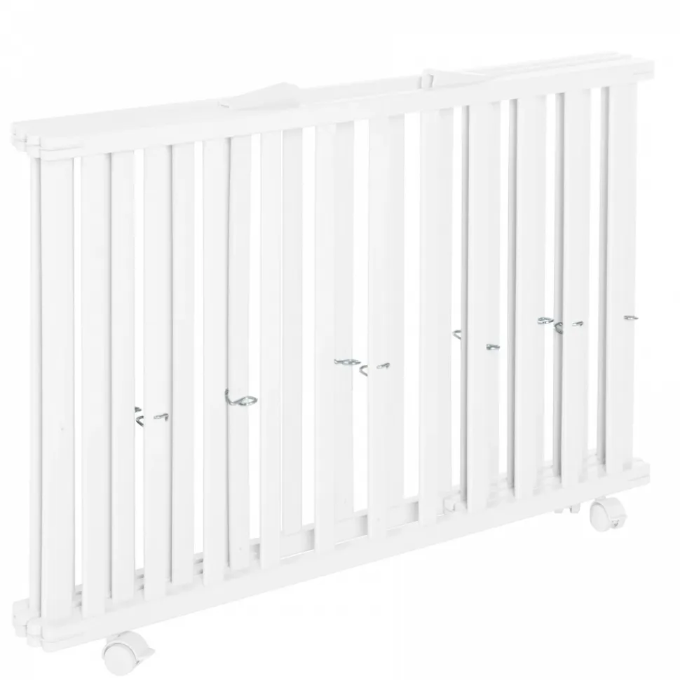 Parc bébé pliable 74 x 100 cm blanc