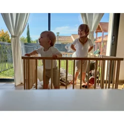 Parc bébé pliant carré gaby avec plancher réglable hybride fuschia