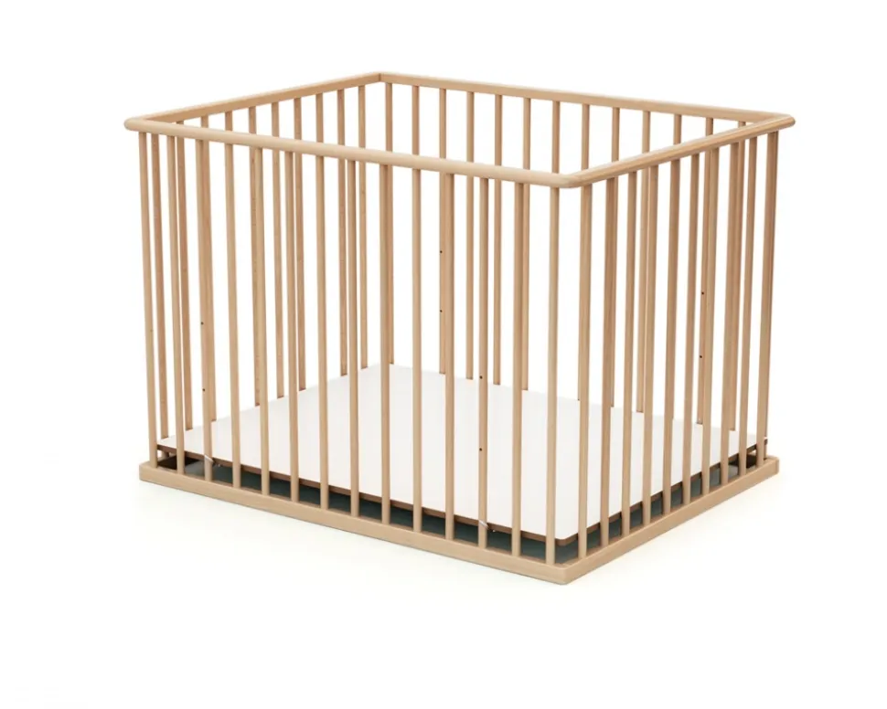 Parc bébé 70x100 cm webaby hêtre verni
