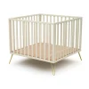 Parc only de jurababy blanc perle et jaune 100 x 100