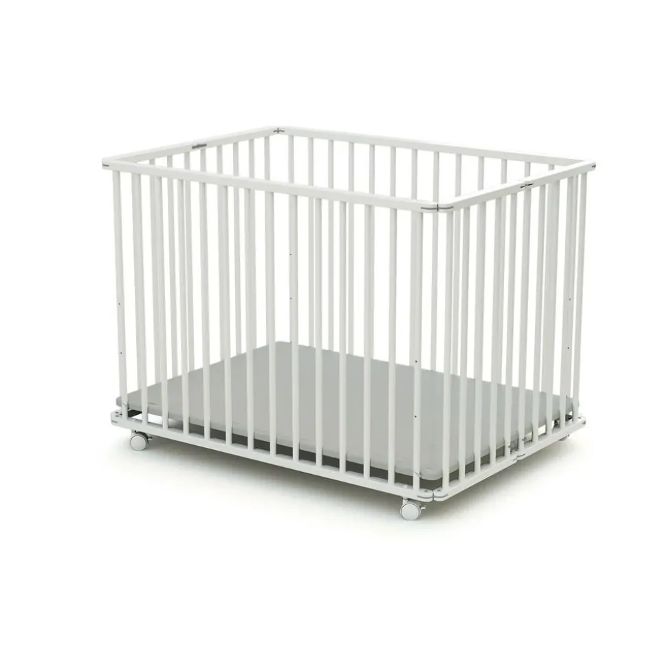 Parc pliant webaby blanc et gris 70x100