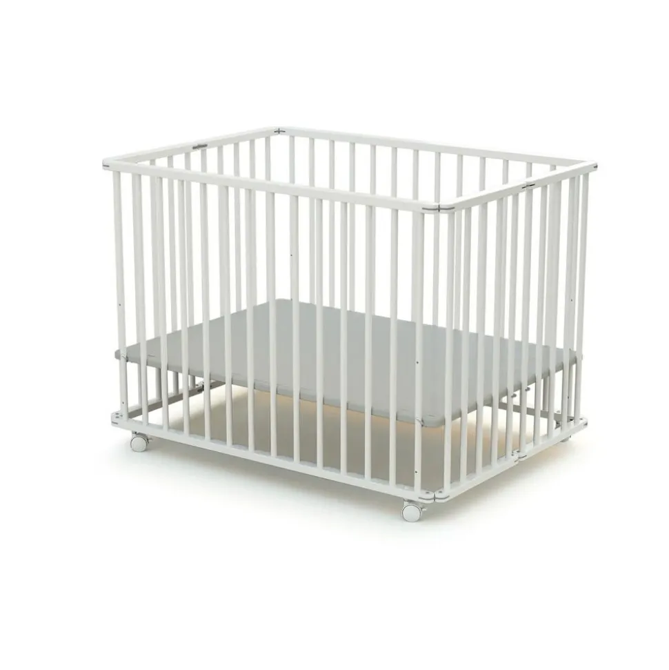Parc pliant webaby blanc et gris 70x100