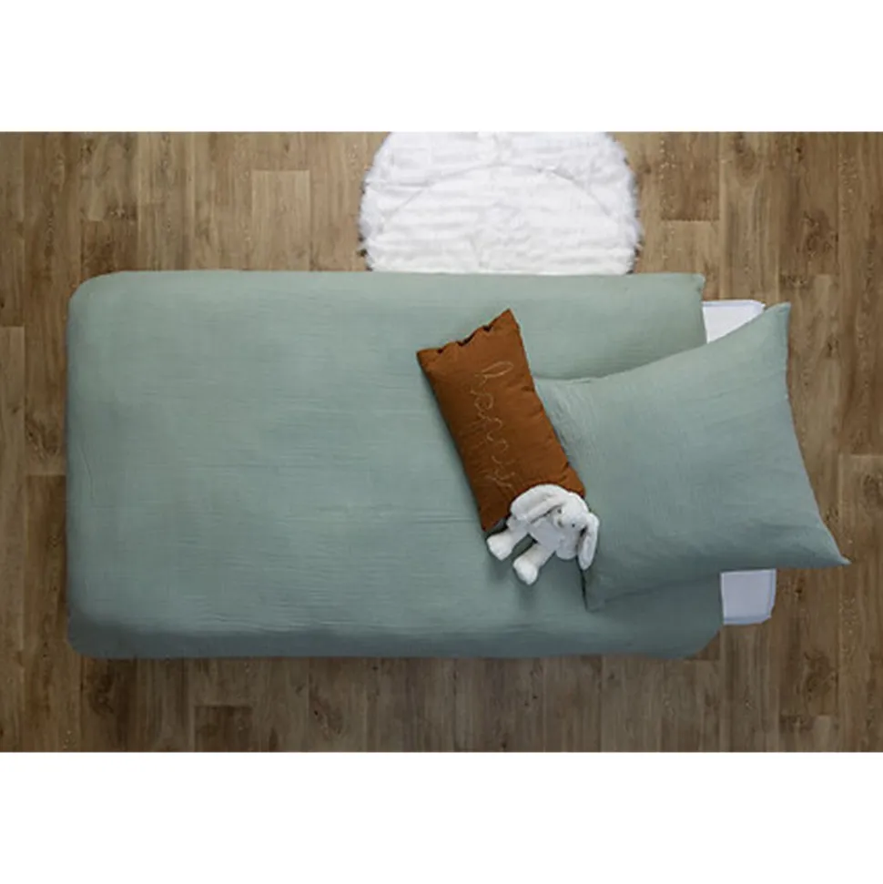 Parure de lit enfant 140x200 cm vert