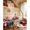 Parure de lit 140 x 200 cm gaze de coton blanc