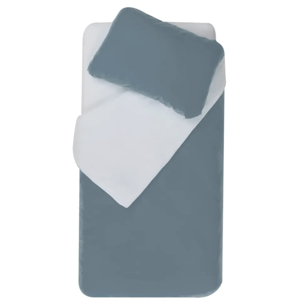 Parure housse de couette + taie d'oreiller 100x140cm / 40x60 cm ocean / light blue