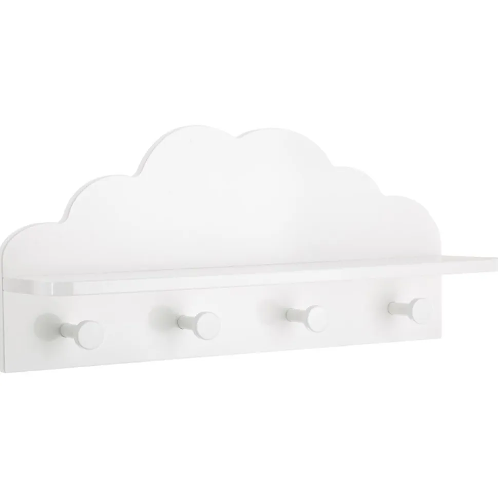 Patères enfant nuage blanc
