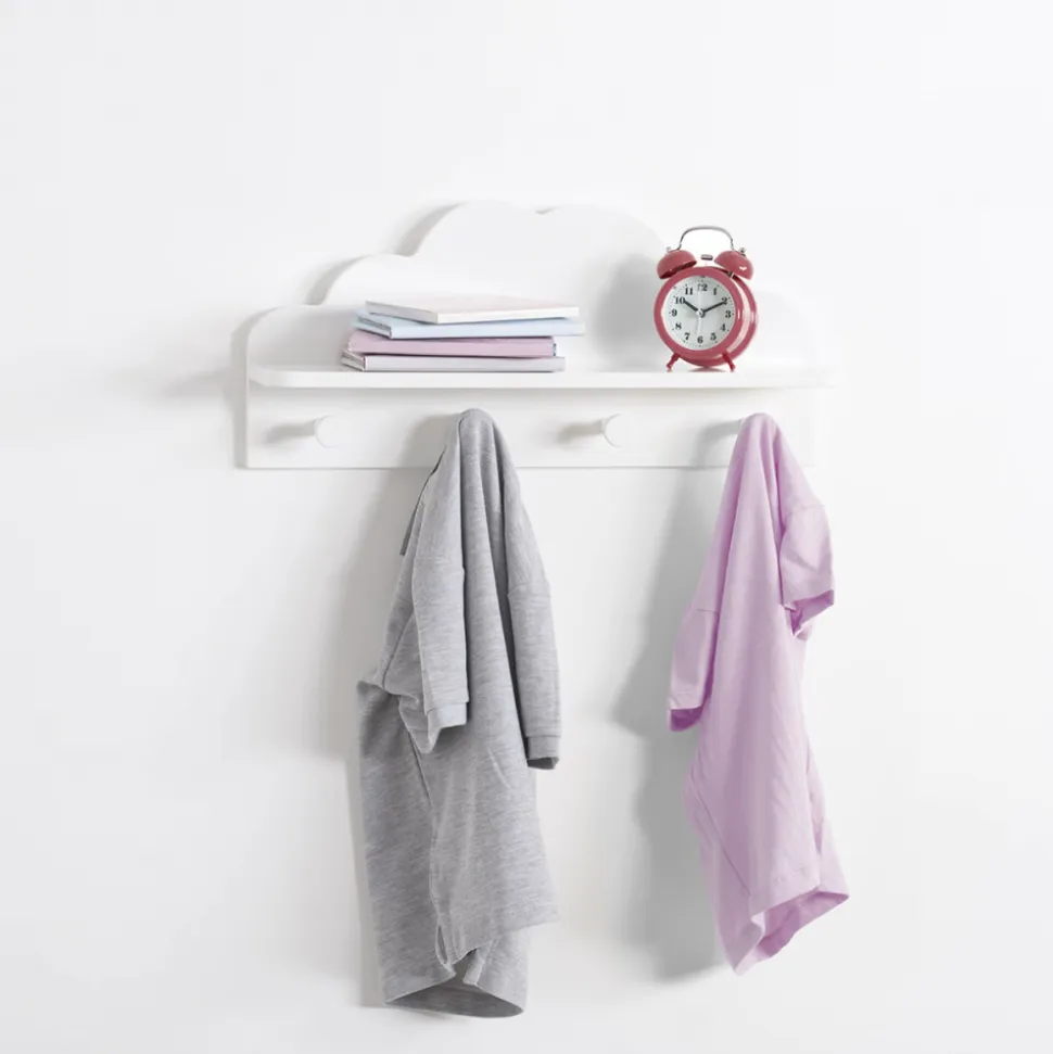 Patères enfant nuage blanc