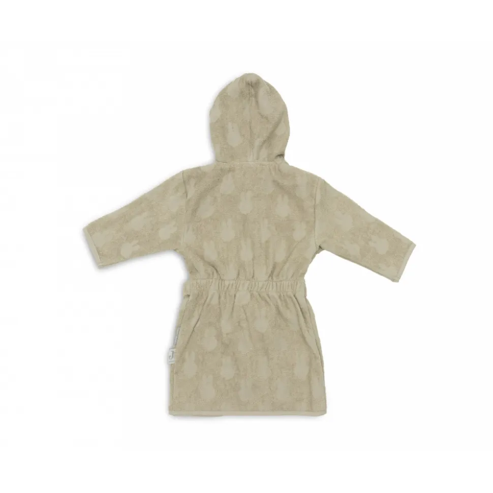 Peignoir enfant éponge 3-4 ans miffy jacquard olive