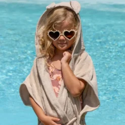 Peignoir éponge 0-2 ans biscuit