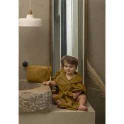 Peignoir éponge 0-2 ans havane