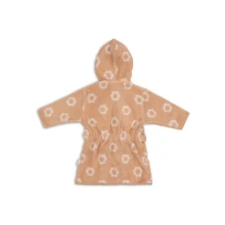Peignoir éponge enfant jacquard flower 1-2 ans