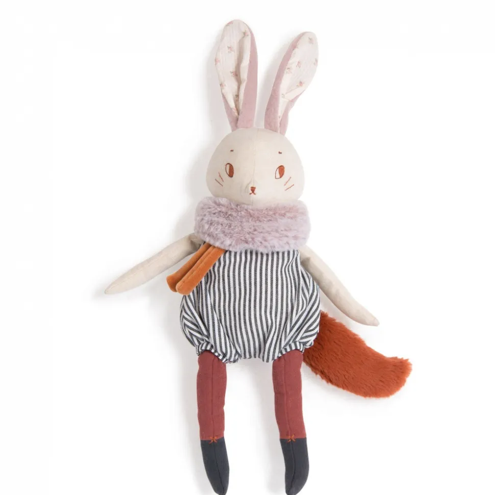 Peluche après la pluie - grand lapin plume