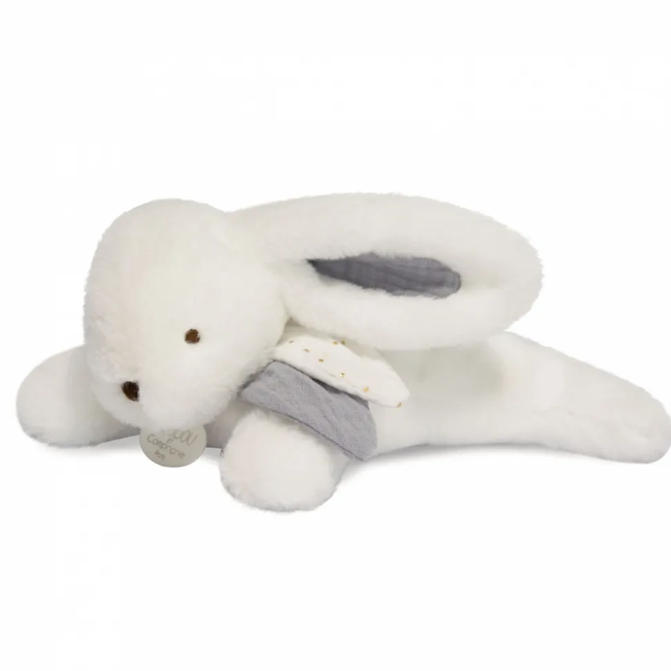 Peluche bébé happy glossy pompon blanc
