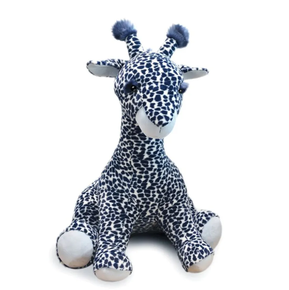 Peluche bébé lisi la girafe bleue xxl 100 cm