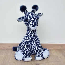 Peluche bébé lisi la girafe bleue 50 cm