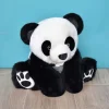 Peluche bébé panda so chic noir 35 cm
