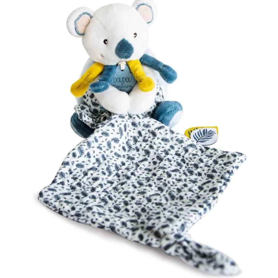 Peluche bébé pantin avec doudou yoca le koala