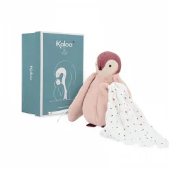 Peluche à bisous pingouin rose