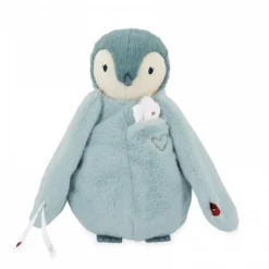 Peluche à bisous pingouin vert