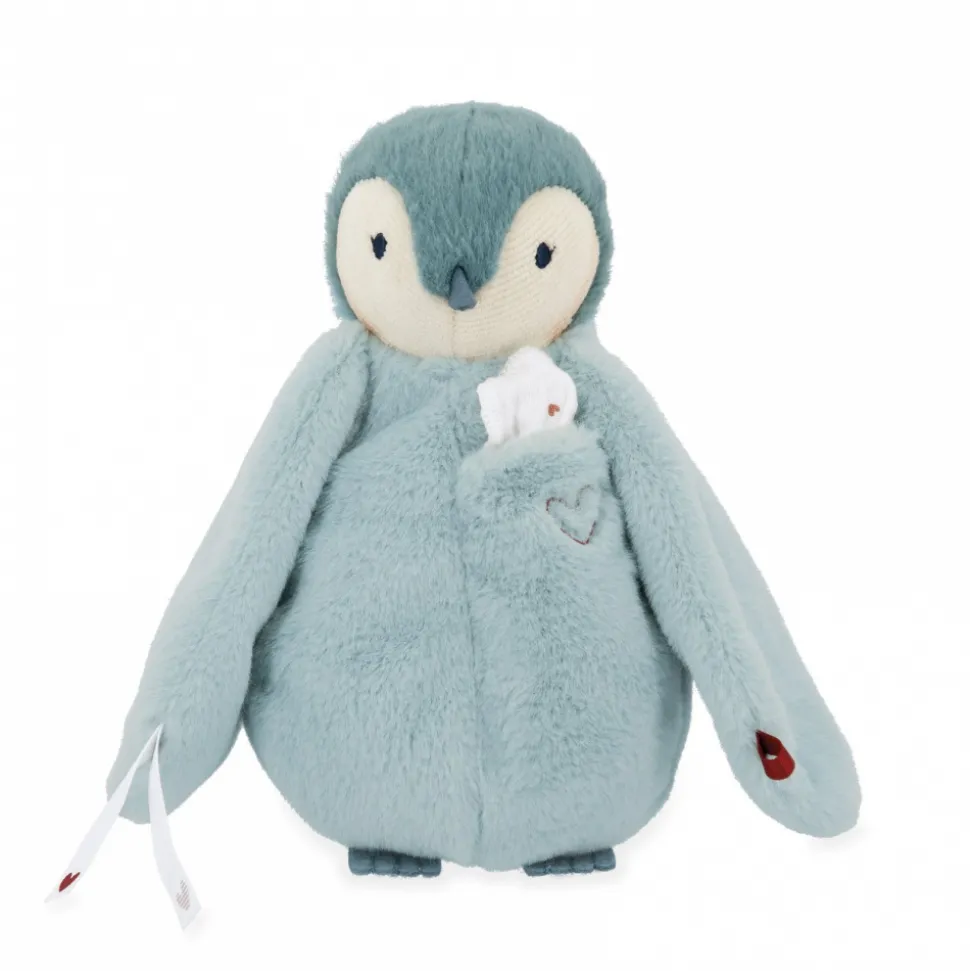 Peluche à bisous pingouin vert
