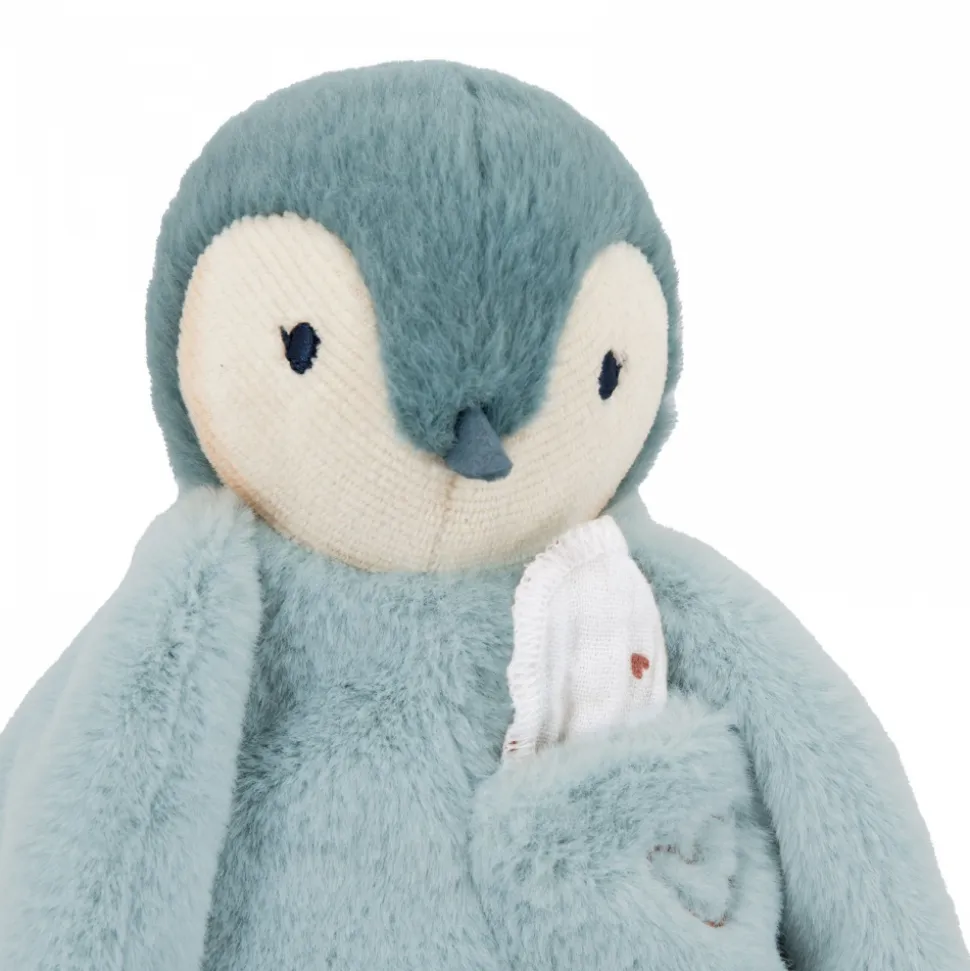 Peluche à bisous pingouin vert