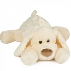 Peluche chien cookie blanc 50 cm