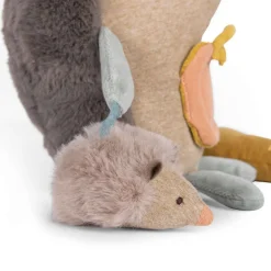 Peluche d'activités à suspendre trois petits lapins - hérisson